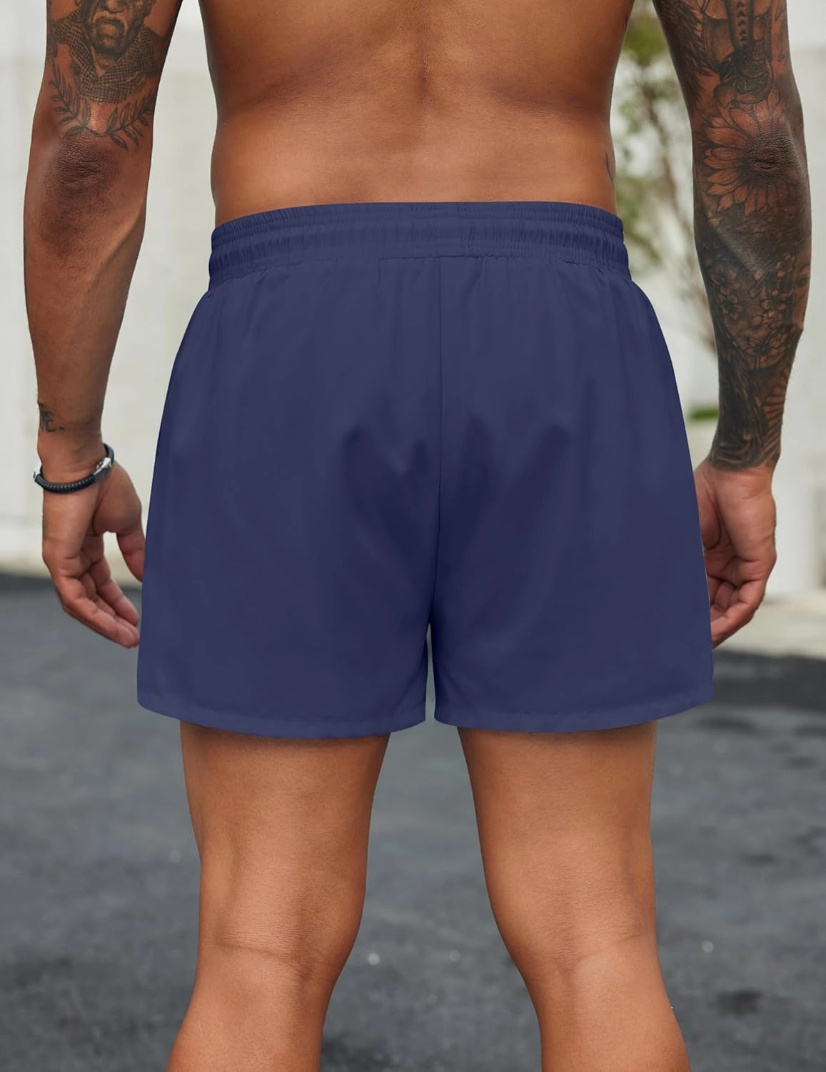 COOFANDY Men's Swim Trunks Bathing Suit with Compression Liner Pockets Quick Dry Swimsuit Beach Board Swim Short Swimwear