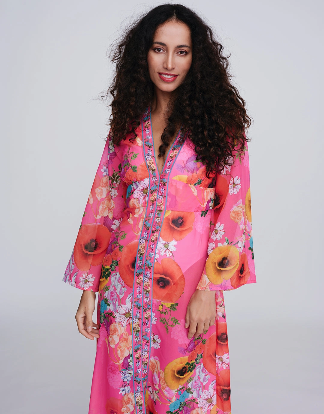 Copacabana Maxi Kaftan - Pink
