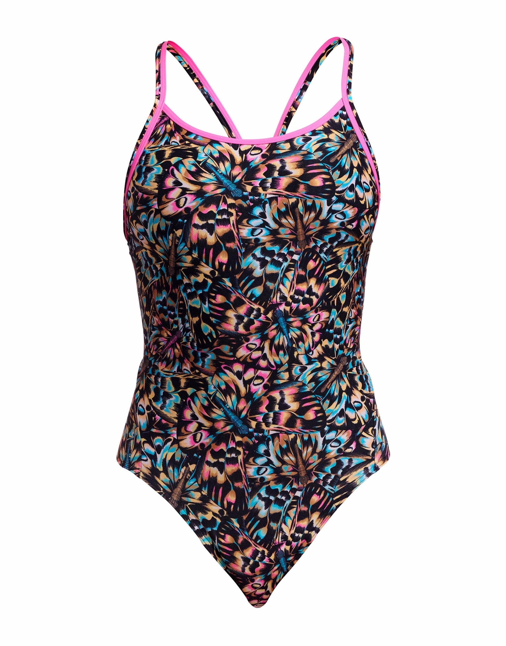 Copper Cluster Diamond Secure Back (Period Proof) Swimsuit - Black/Multi