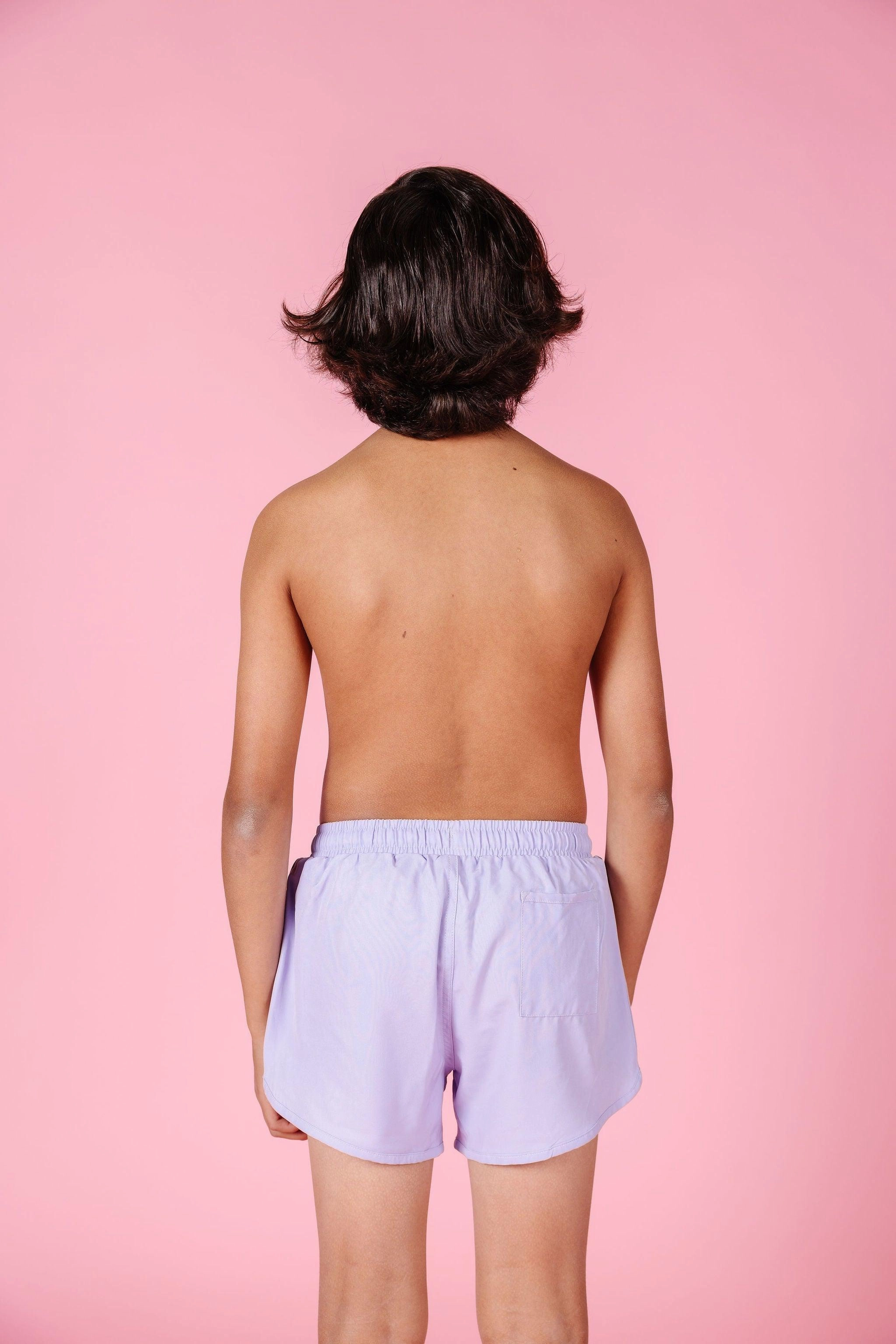 Cotton Purple | Youth Retro Shorties
