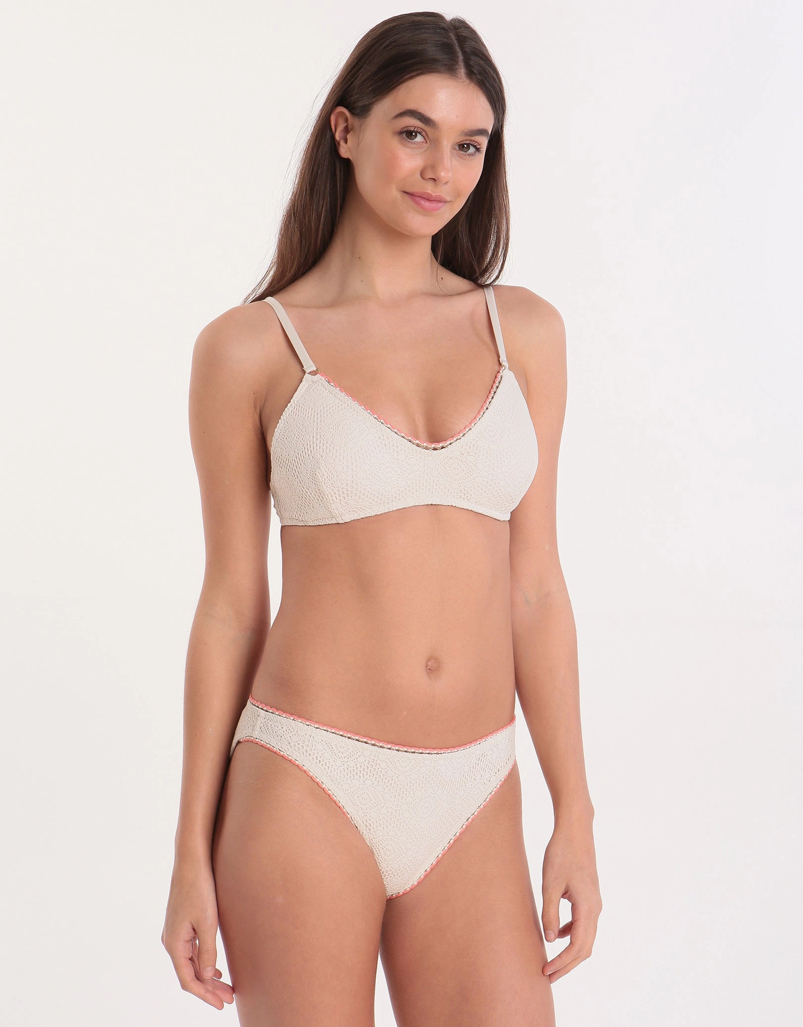 Couture Crochet Breeda Hipster Bikini Bottom -Ecru