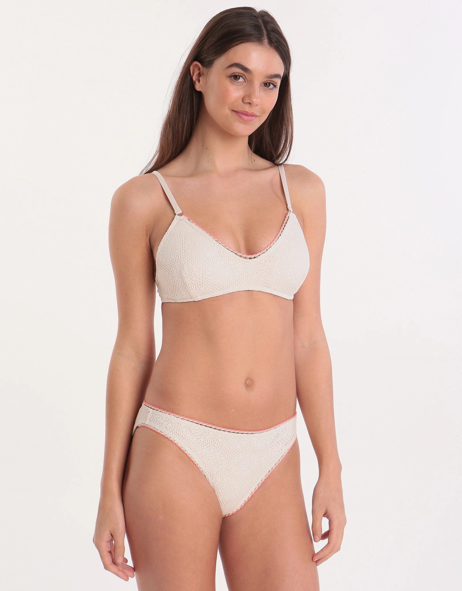 Couture Crochet Breeda Hipster Bikini Bottom -Ecru