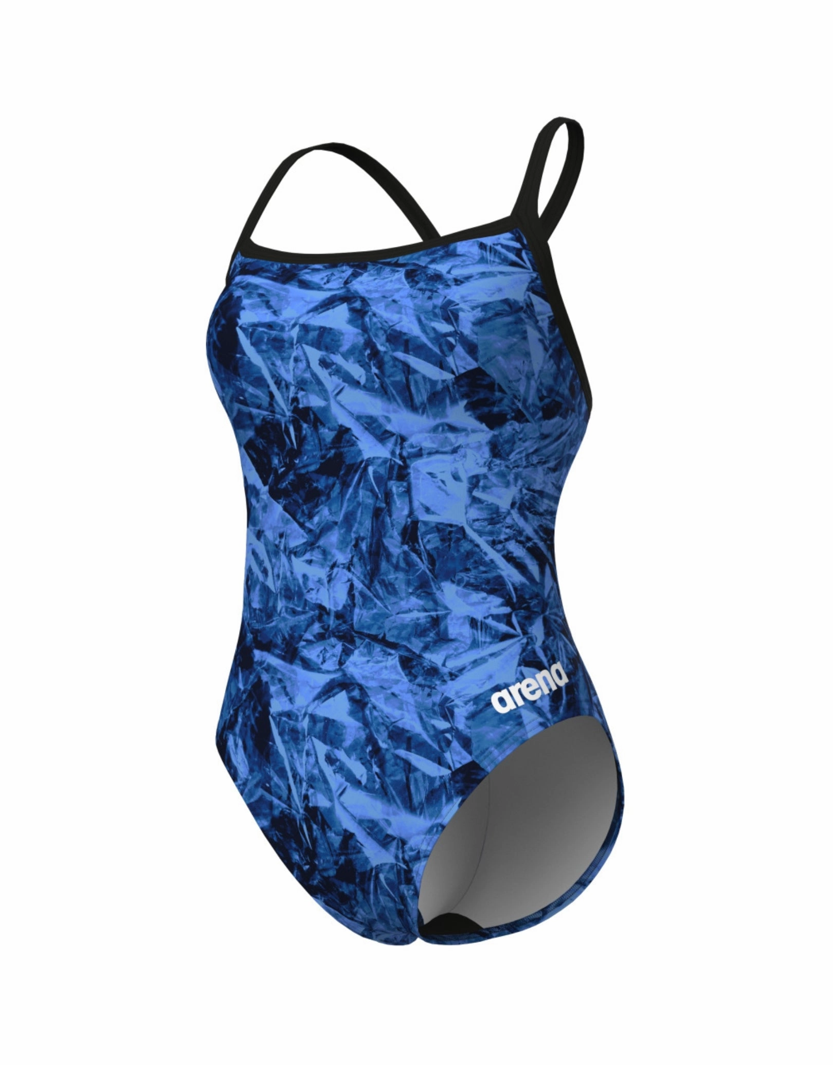 Crackle Challenge Back Swimsuit - Black/Team Royal