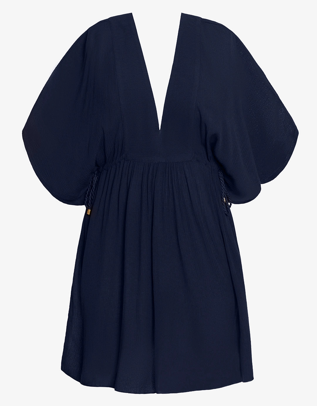 Crinkle Tunic Beach Dress - Dark Navy