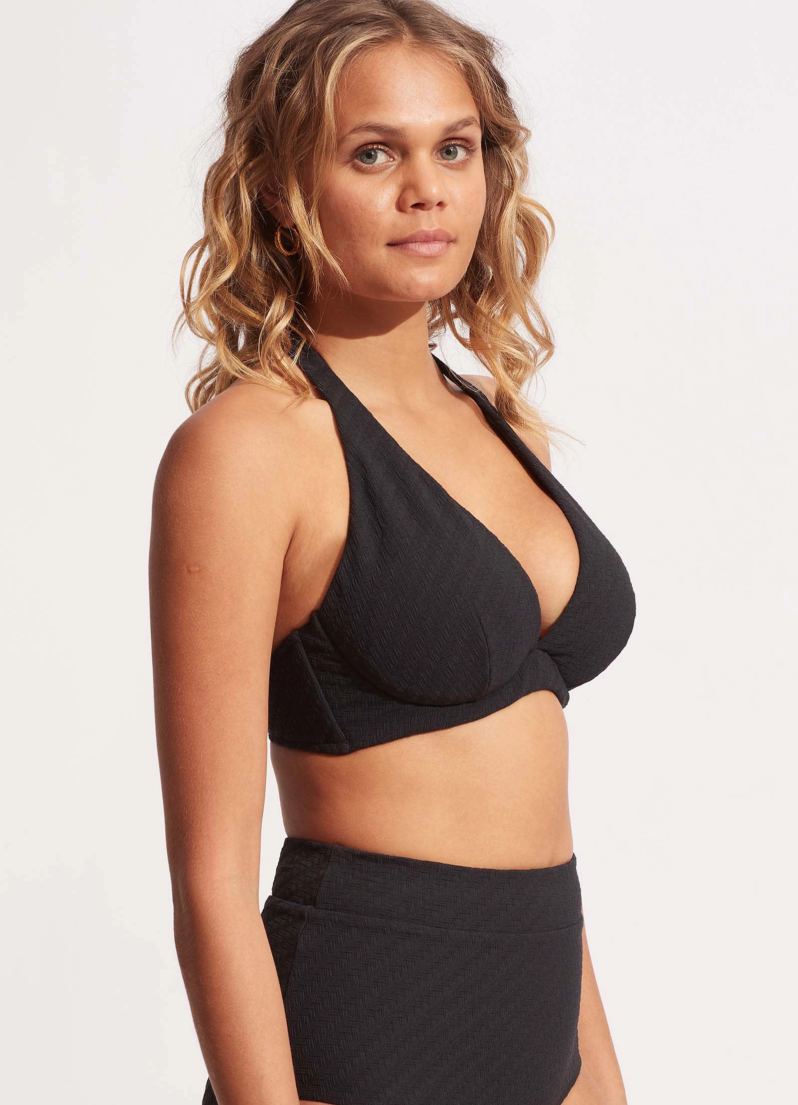 DD Fixed Tri Bra - Black
