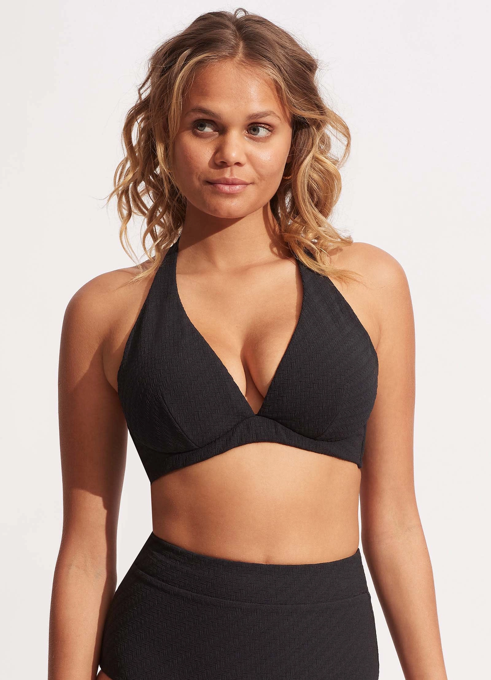 DD Fixed Tri Bra - Black
