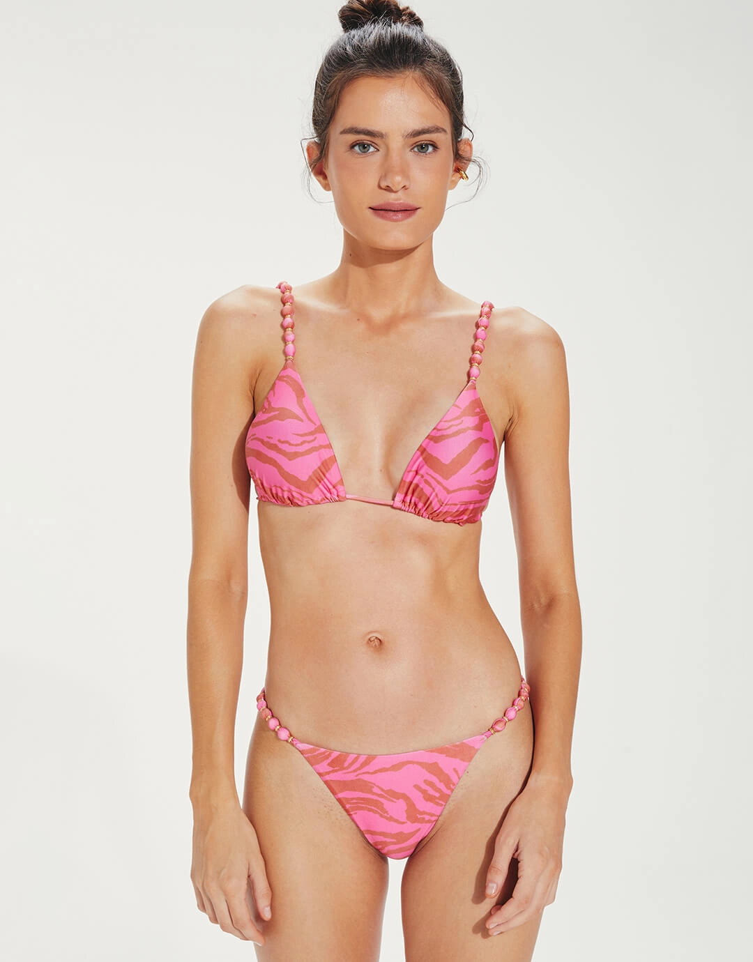 Diani Beads Brazilian Bikini Pant - Pink