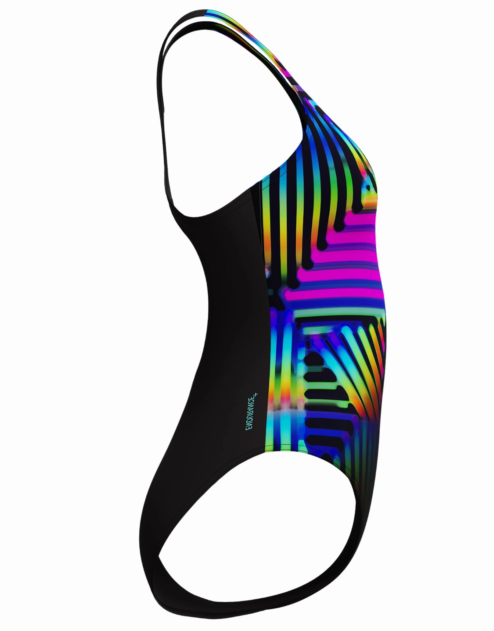 Digital Placement Medalist Swimsuit - Black/Multi