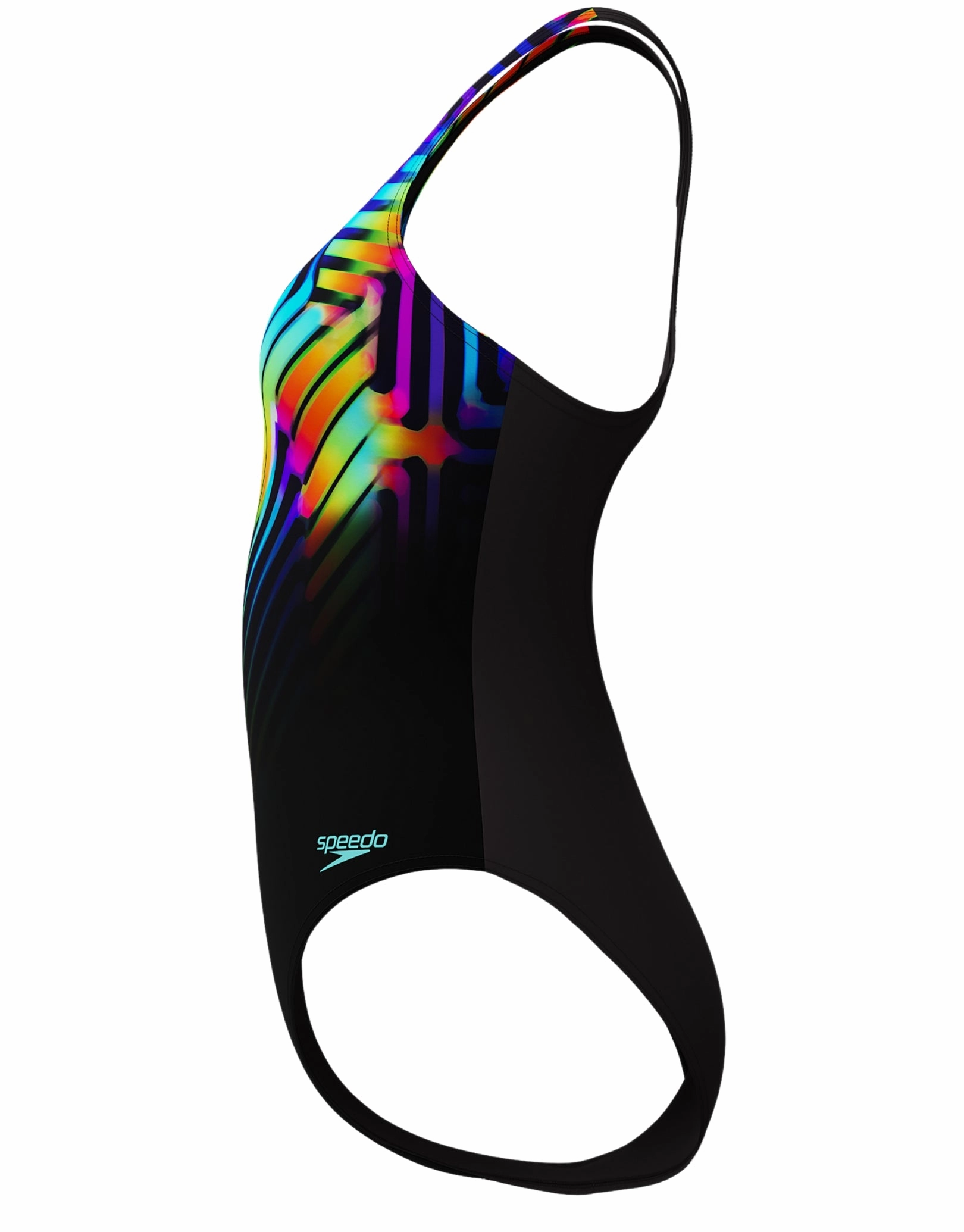 Digital Placement Medalist Swimsuit - Black/Multi