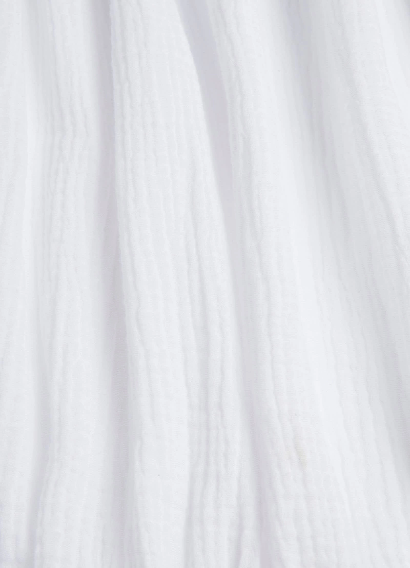 Double Cloth Strapless Dress - White