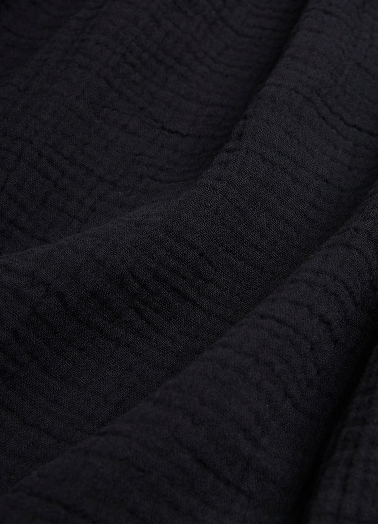 Double Cloth Summer Cover Up  - Black