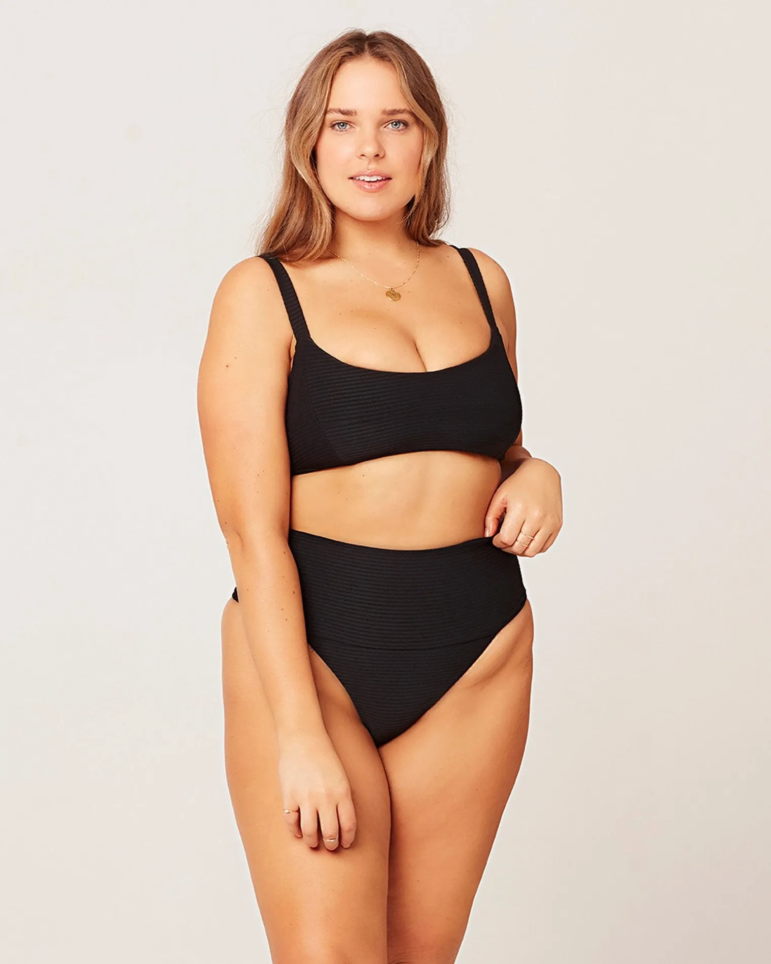 Eco Chic Repreve Desi Bikini Bottom - Black