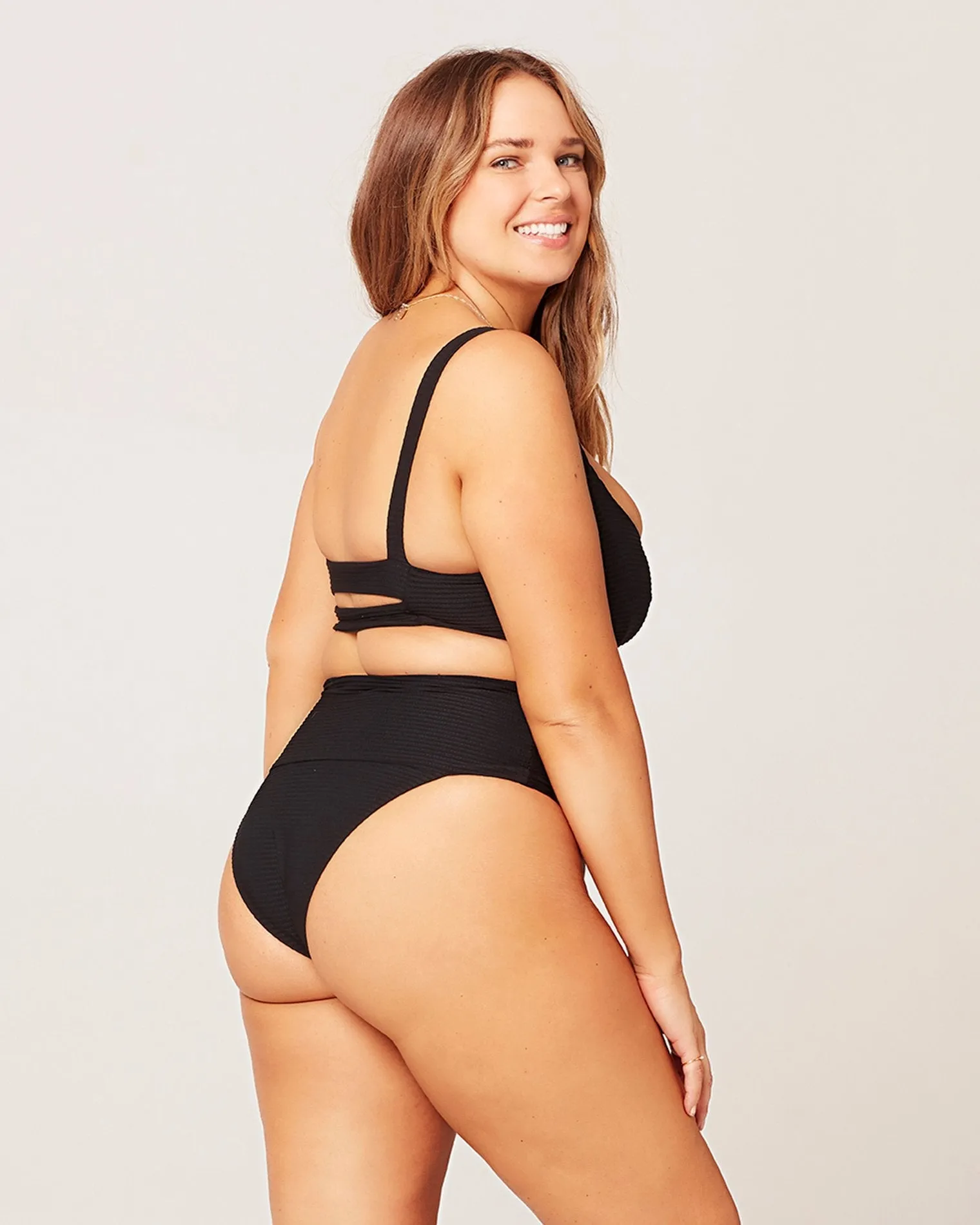 Eco Chic Repreve Desi Bikini Bottom - Black