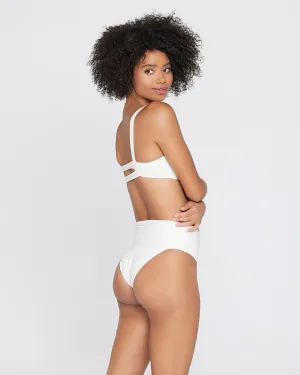Eco Chic Repreve Desi Bikini Bottom - Cream