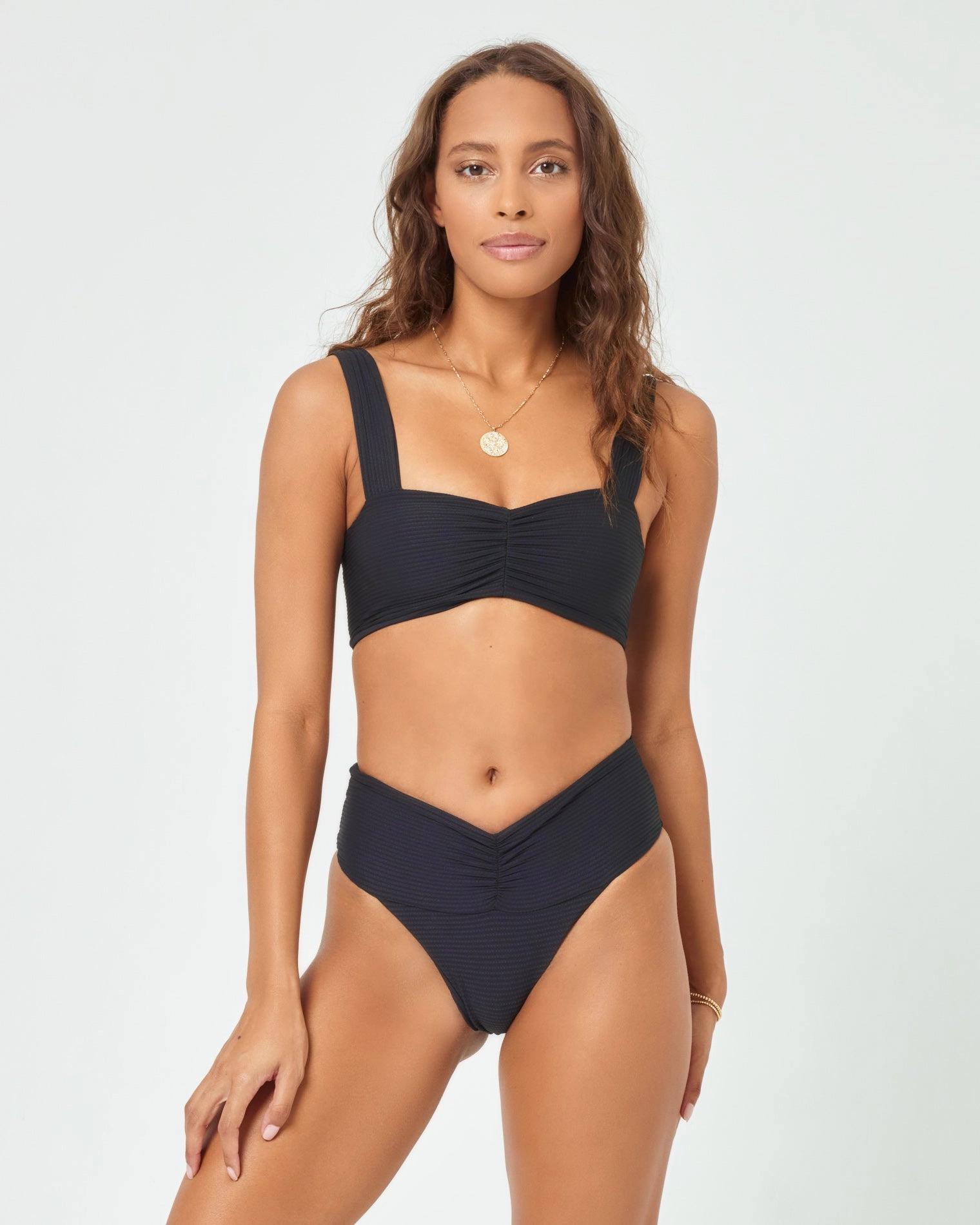 Eco Chic Repreve Bardot Bikini Bottom - Black