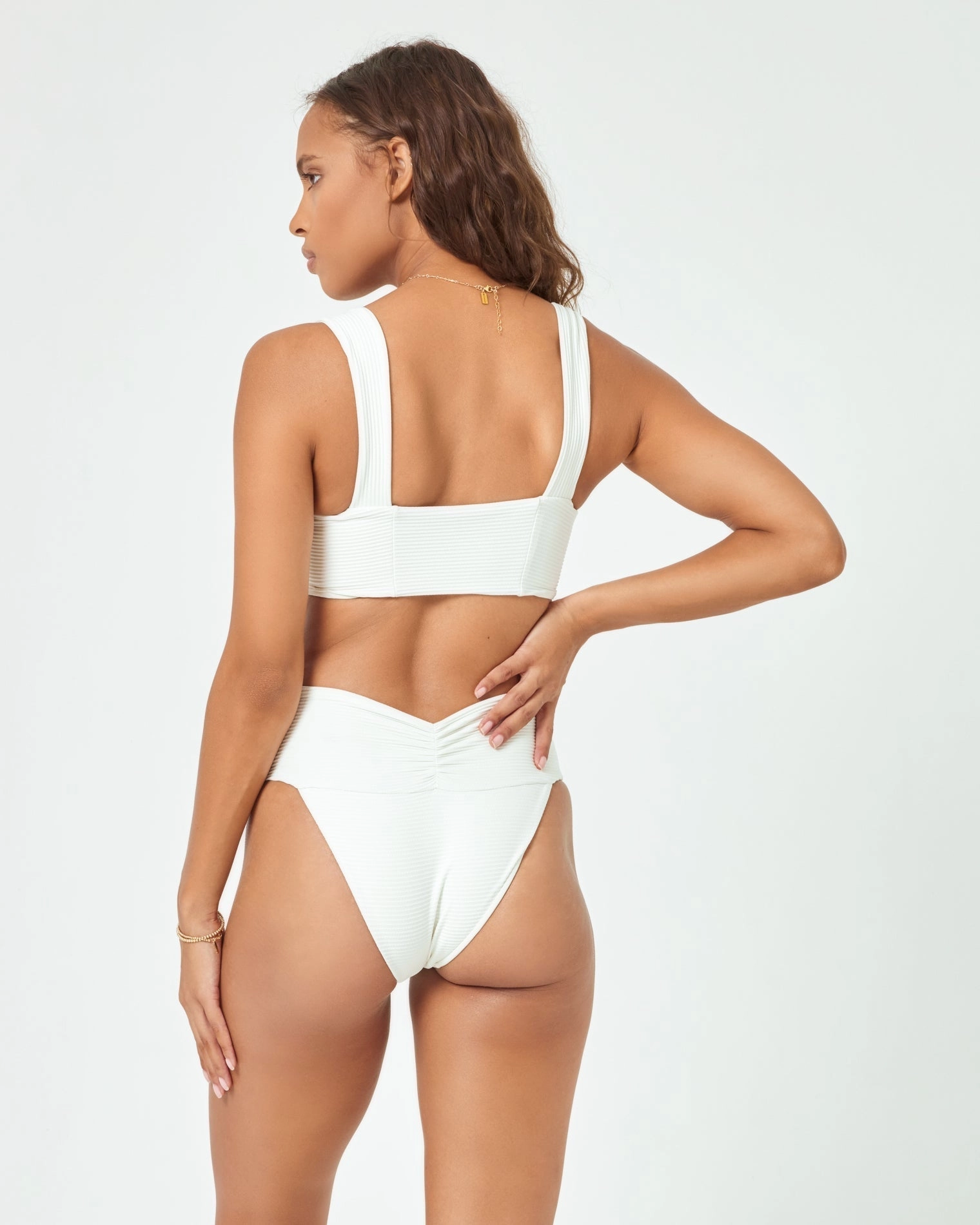 Eco Chic Repreve Bardot Bikini Bottom - Cream