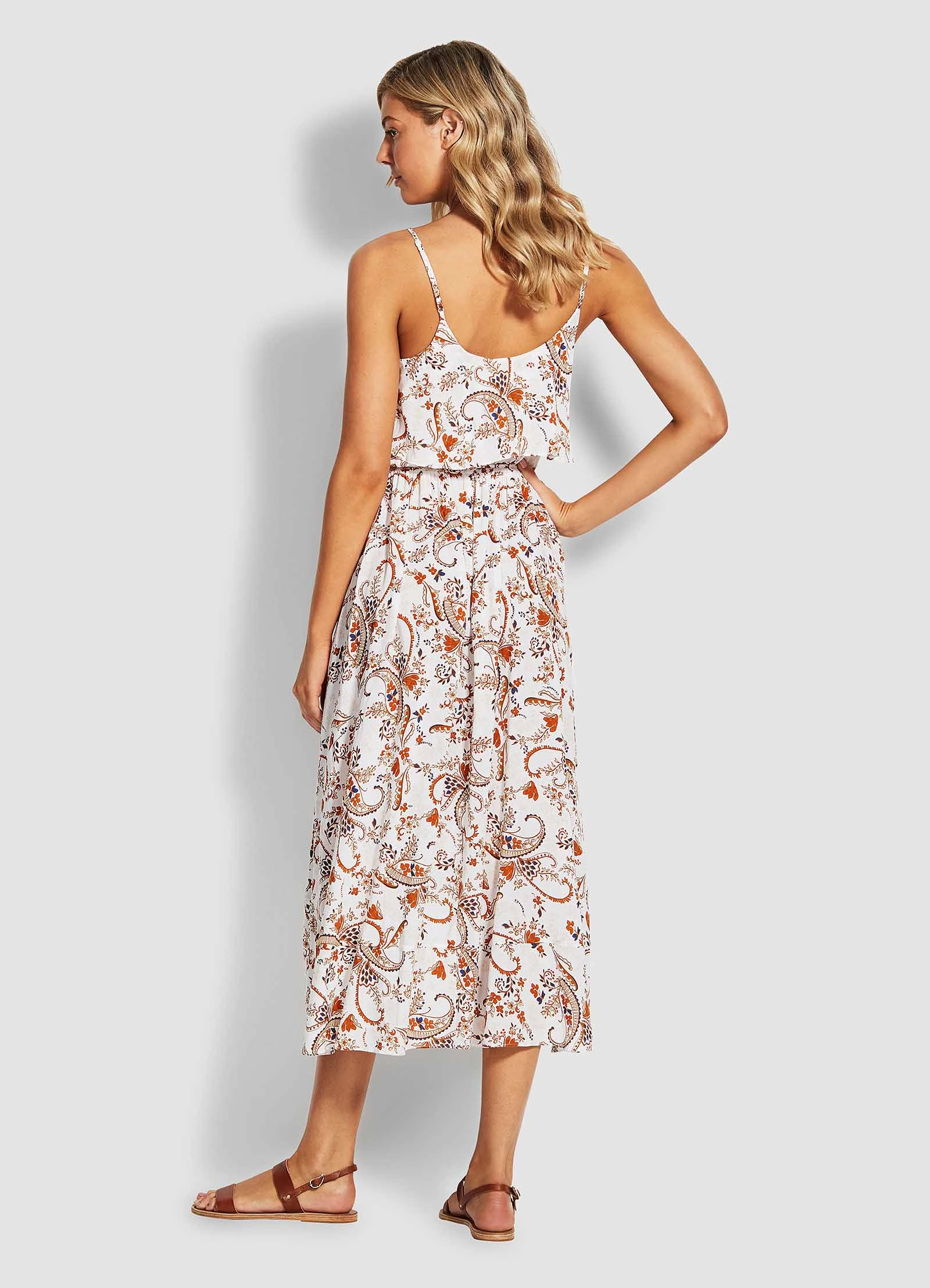 El Dorado Chloe Paisley Dress - White
