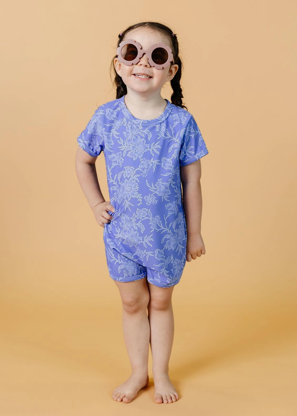 Elegant Floral | Mini Shorties Rashguard (Unisex)