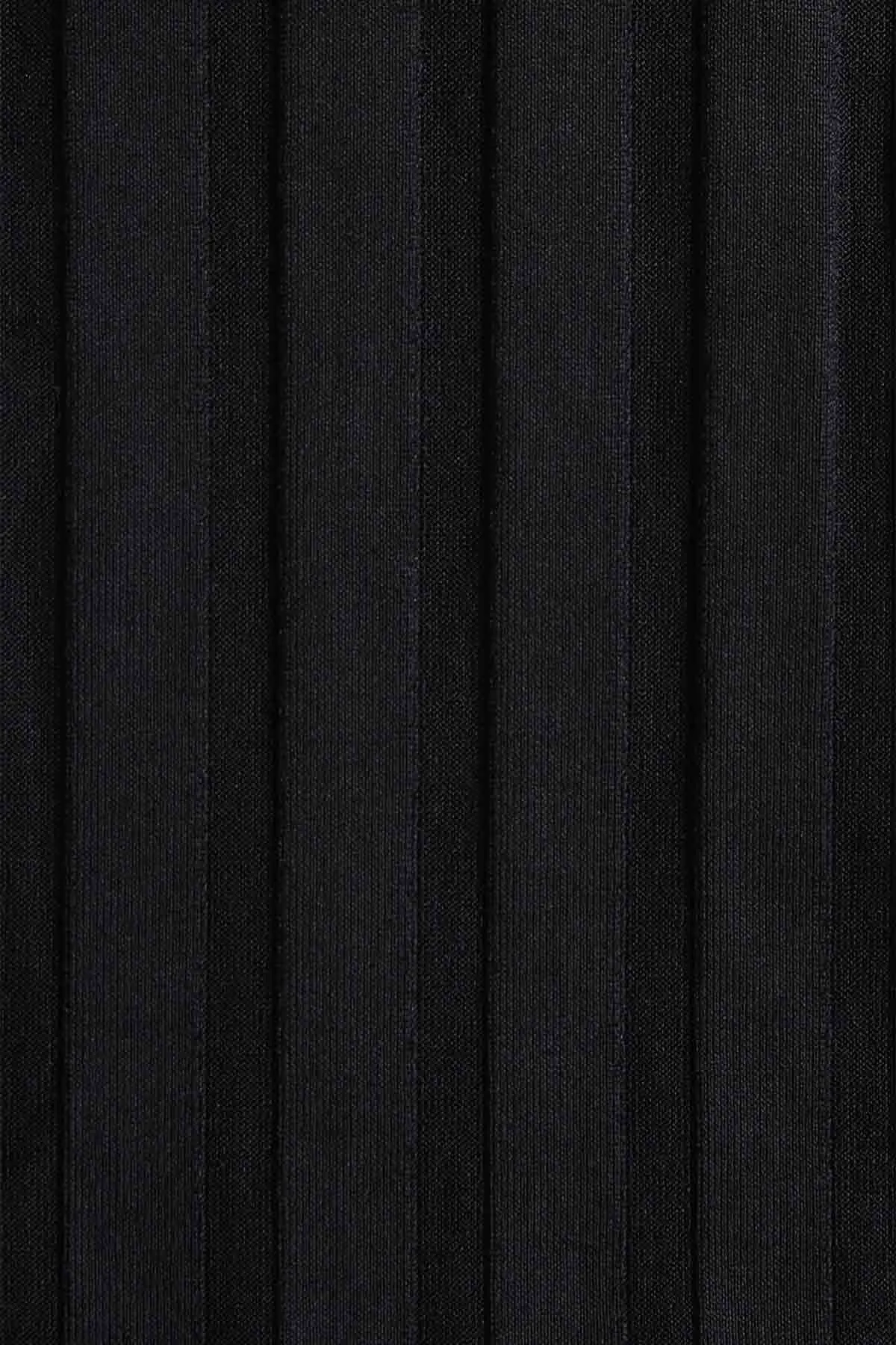Elle Tie Side Bottom - Black SuperRib
