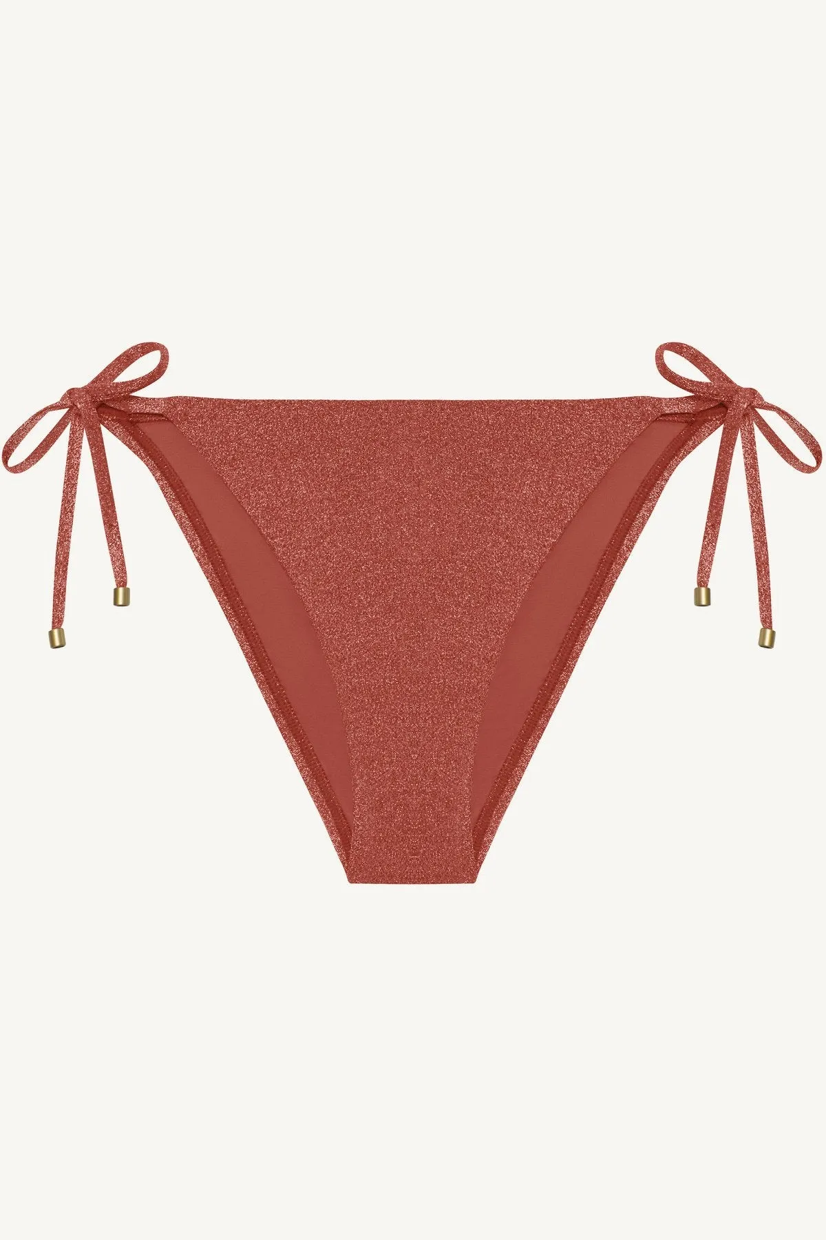 Elle Tie Side Bottom - Pink Metallic