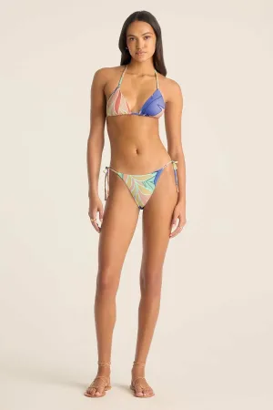Elle Tie Side Bottom - Retro Jungle Crepe Texture