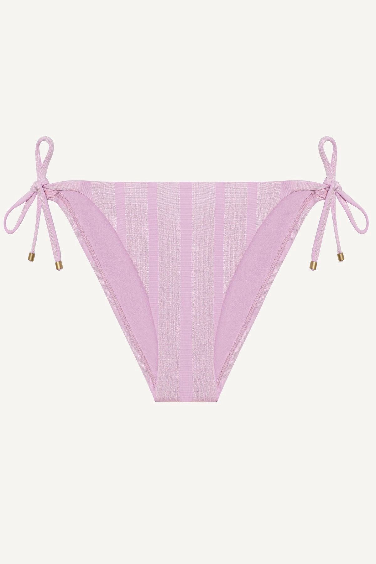 Elle Tie Side Bottom - Orchid Shiny Stripe