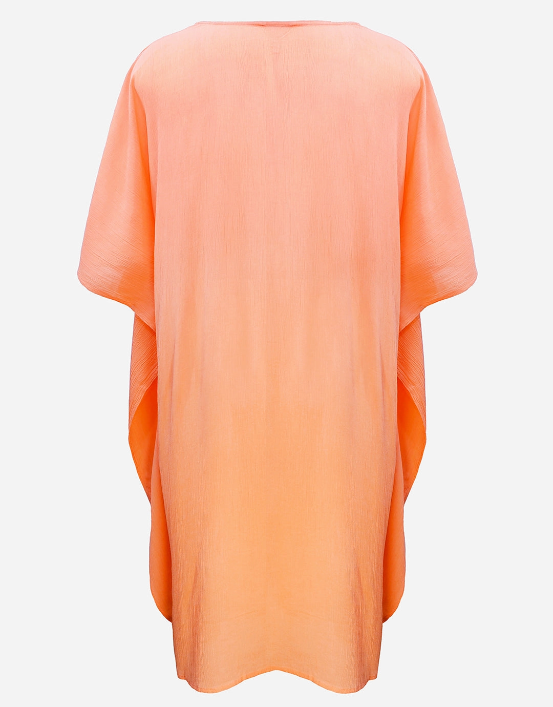 Embroidered Kaftan - Coral