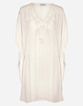 Embroidered Kaftan - Off White