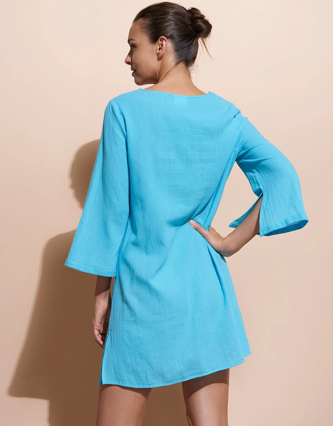 Embroidered Tunic - Turquoise