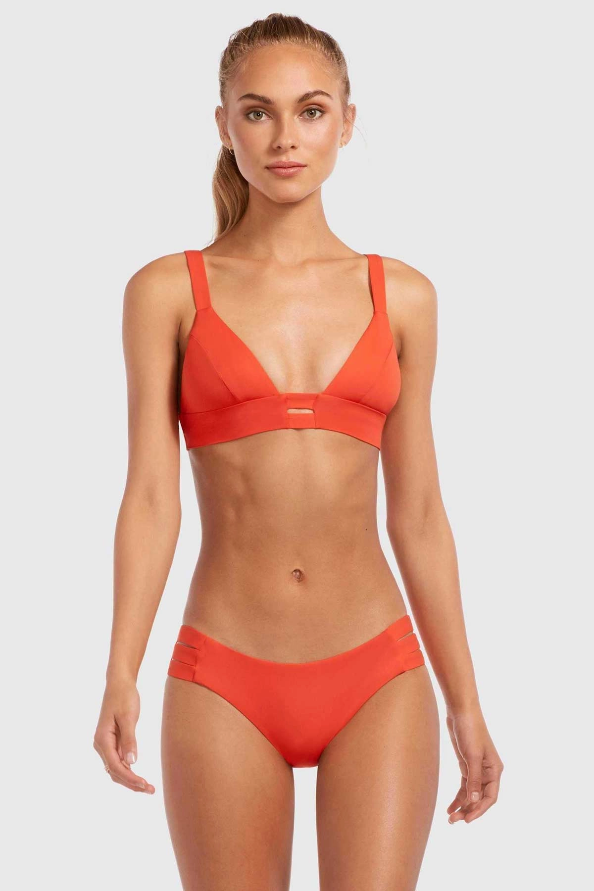 Emelia Triple Strap Bottom - Papavero EcoLux