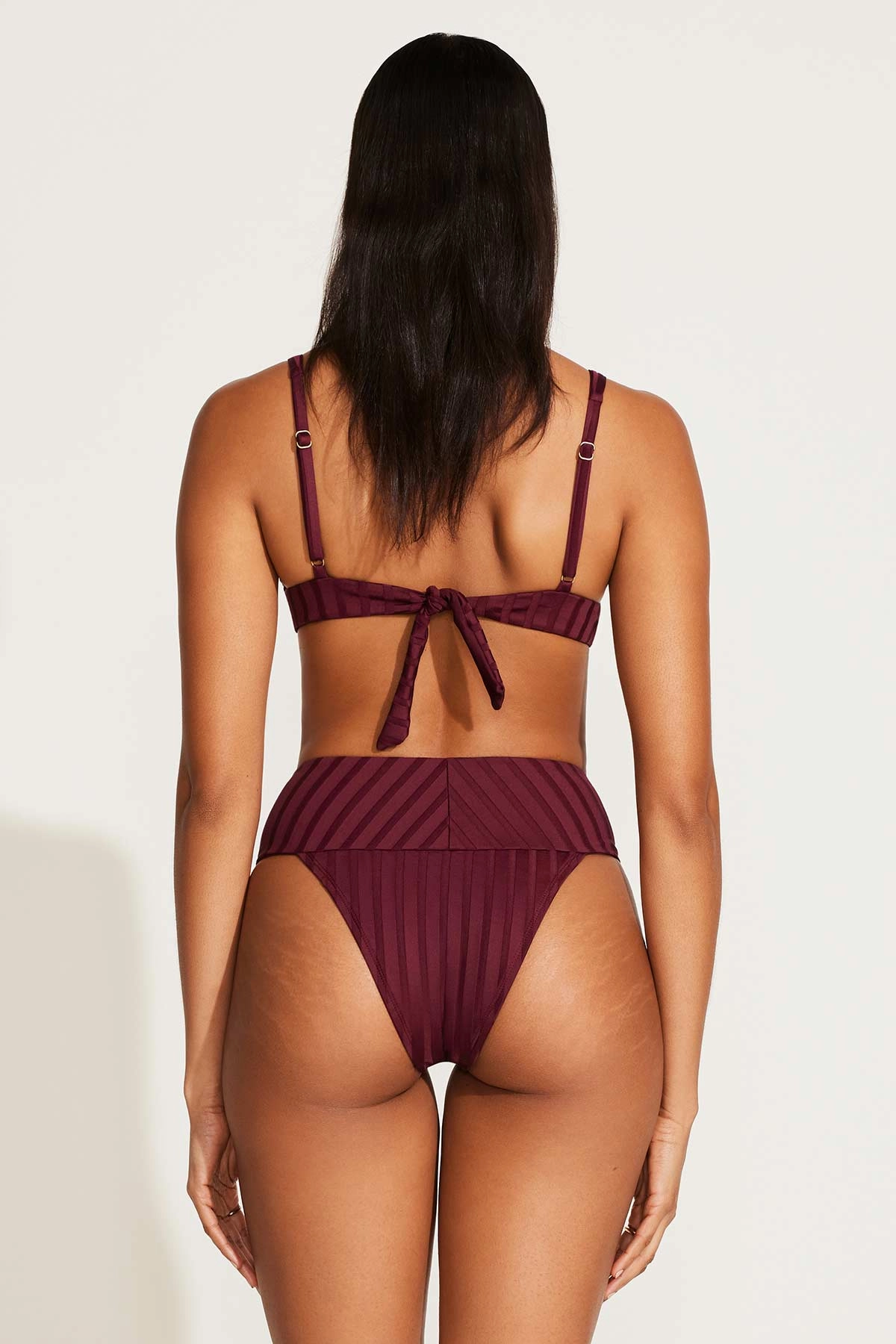 Emmi High Waist Bottom - Sangria SuperRib