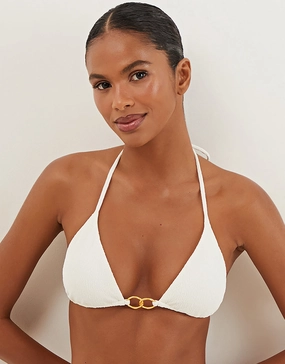 Firenze Jolie Tri Bikini Top - White
