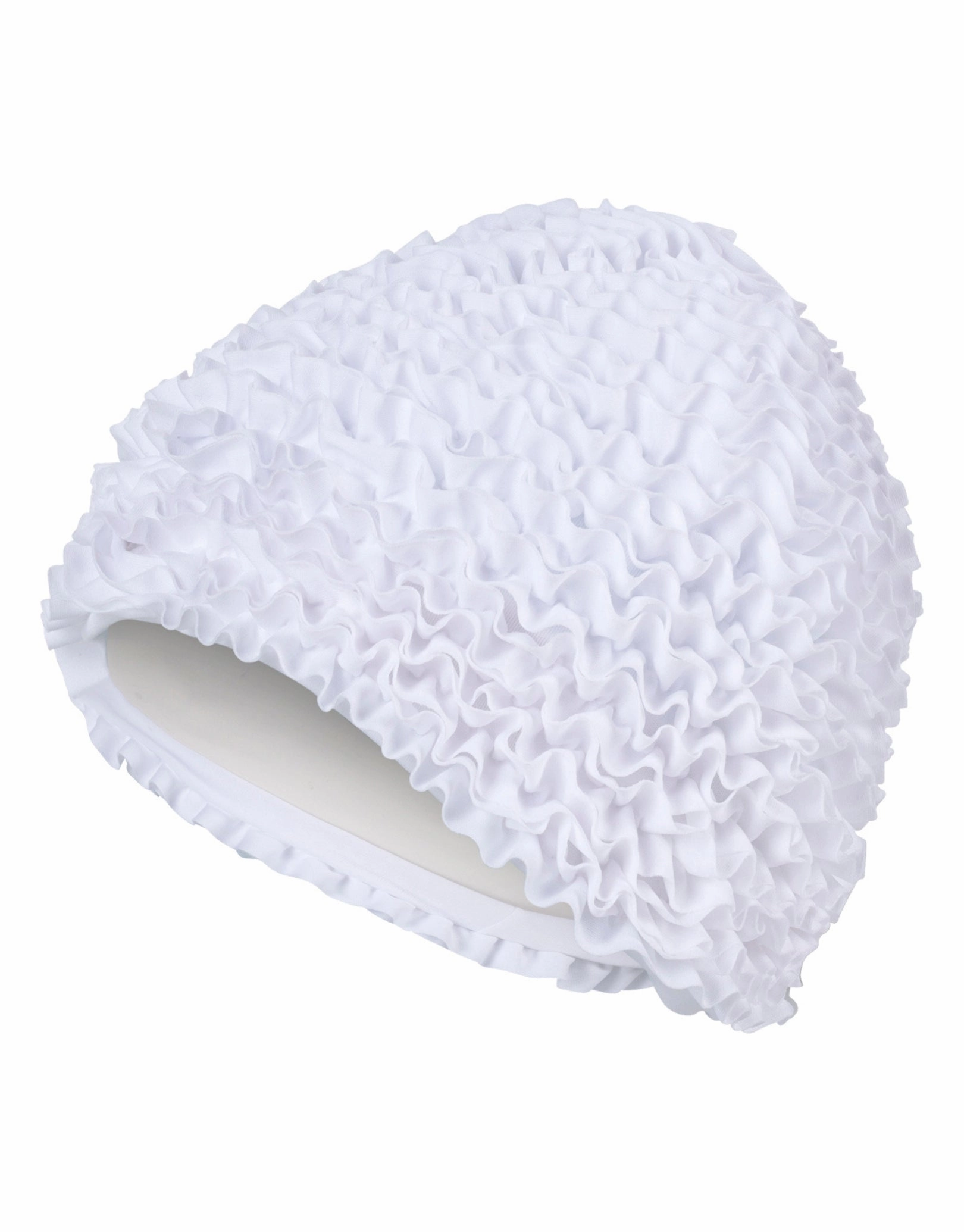 Frill Fabric Swim Cap