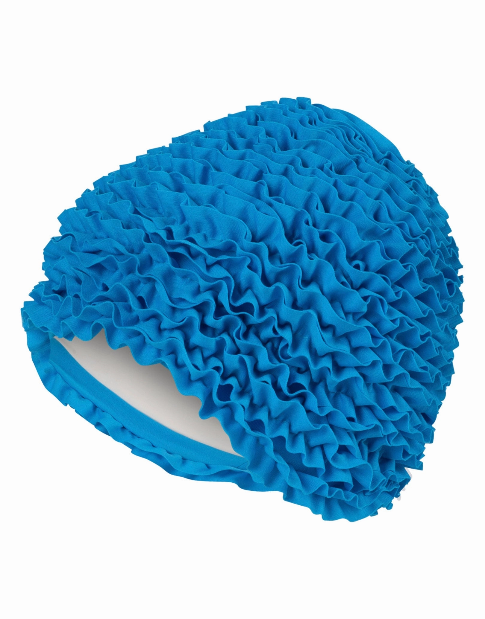 Frill Fabric Swim Cap