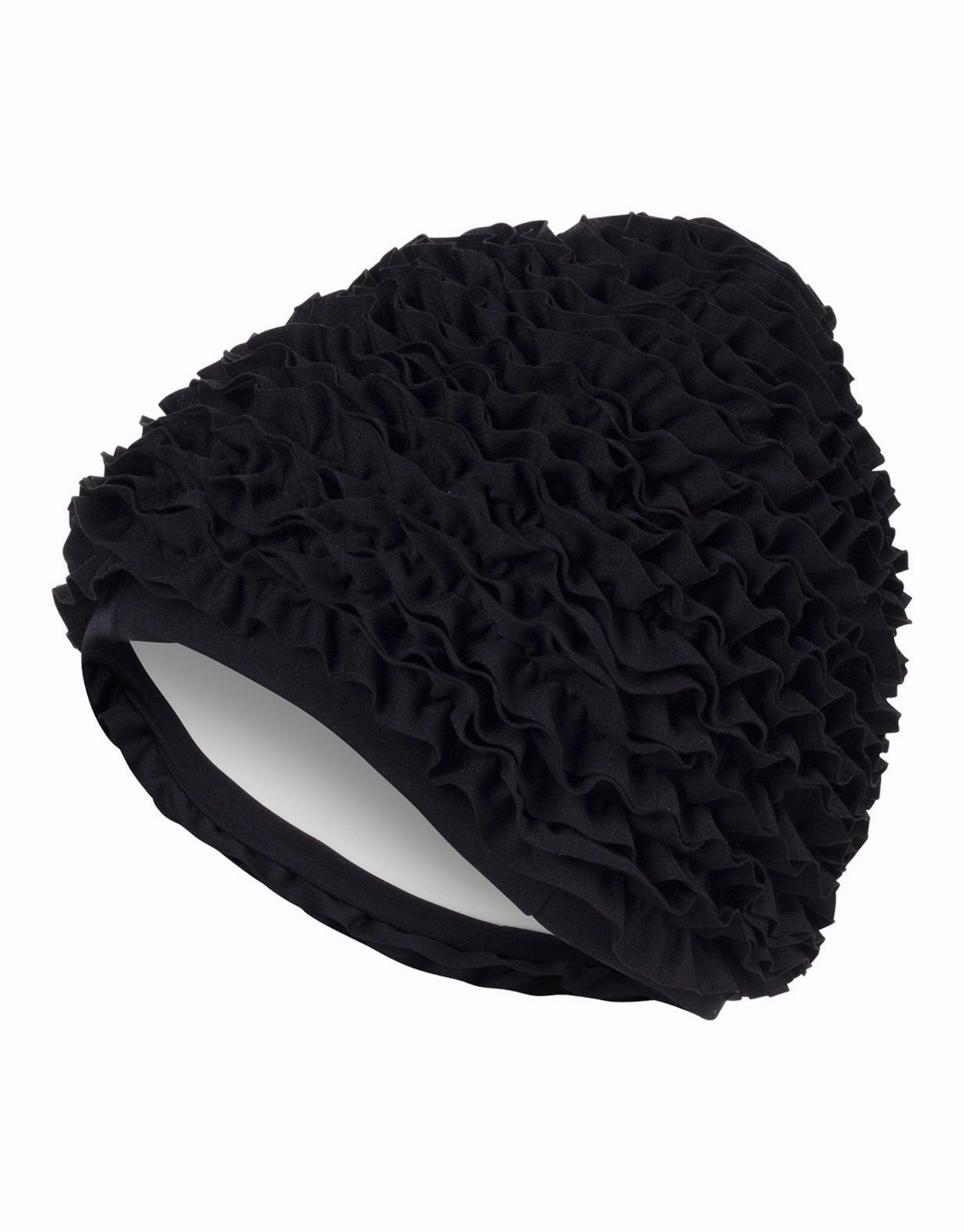 Frill Fabric Swim Cap