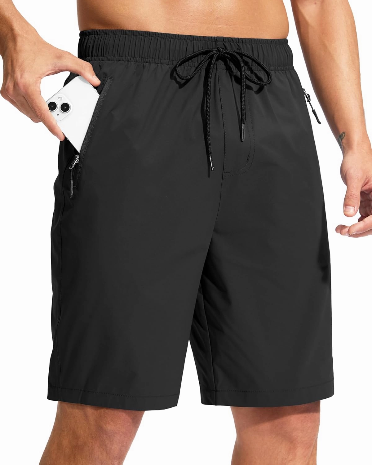 G Gradual Men's Swim Trunks 9" Quick Dry Swimming Board Shorts with Zipper Pockets Swimwear Bathing Suit for Men No Liner