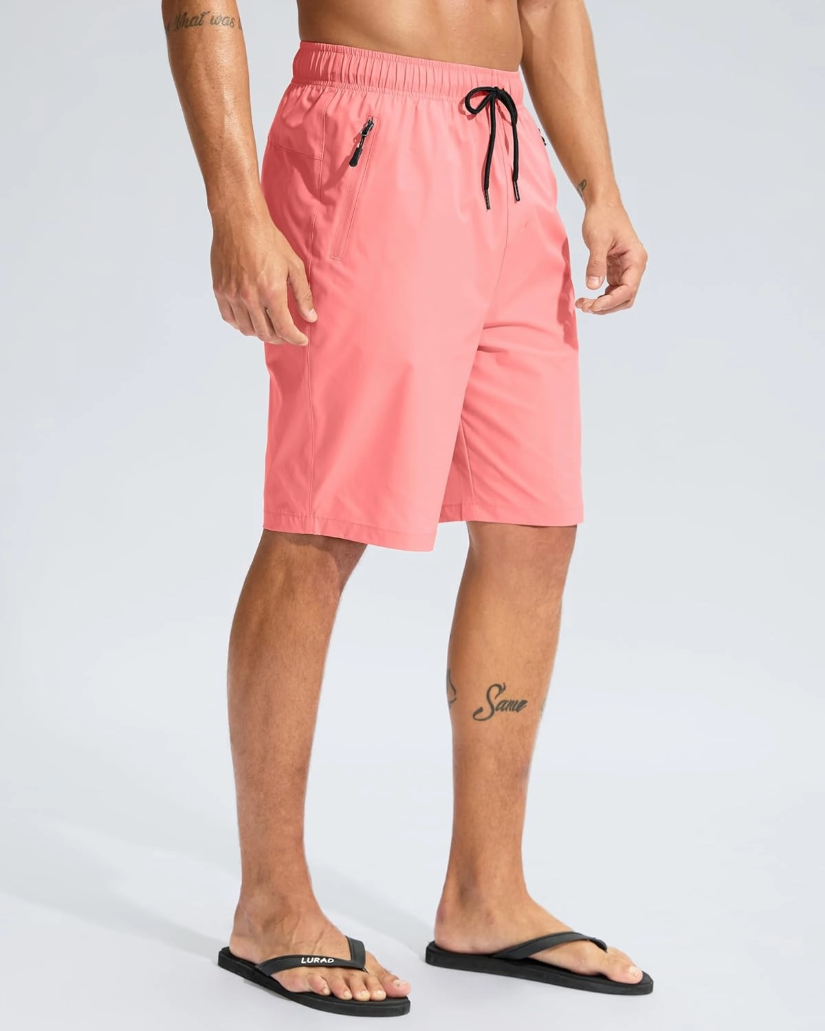 G Gradual Men's Swim Trunks 9" Quick Dry Swimming Board Shorts with Zipper Pockets Swimwear Bathing Suit for Men No Liner