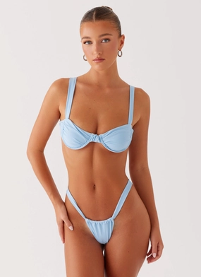 Gala Underwire Bikini Top - Sky Blue