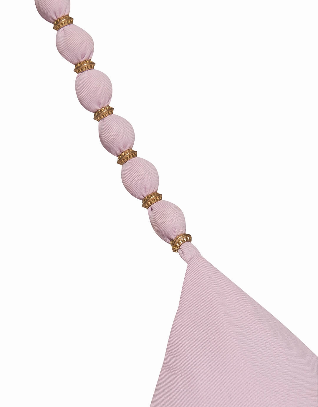 Grenadine Beads Parallel Tri Bikini Top - Lilac