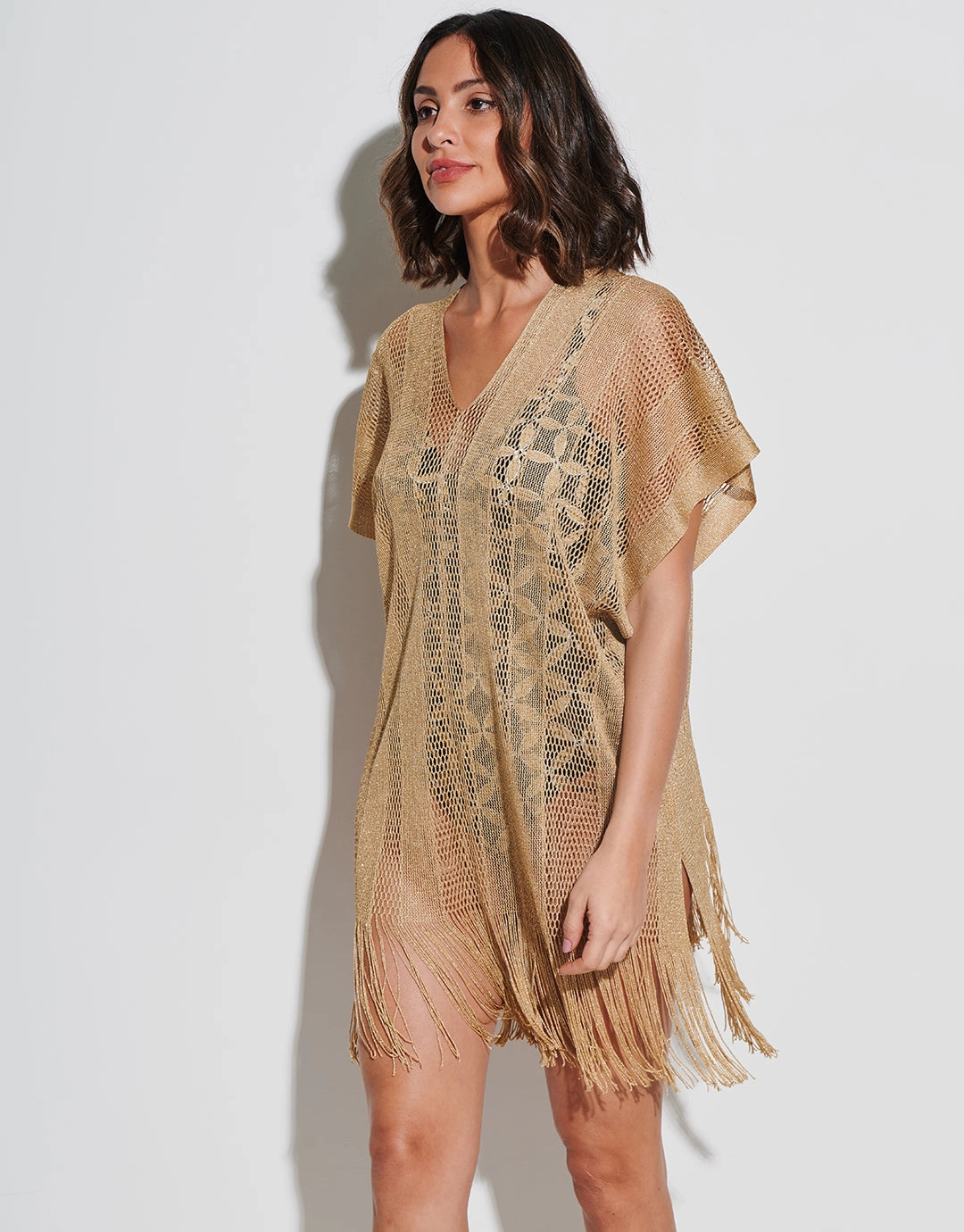 Guayana Metallic Tunic - Gold