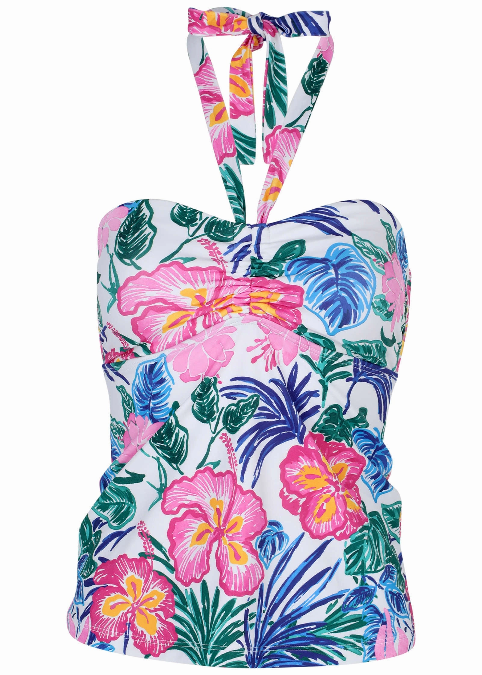 Halter Bandeau Tankini - Botanical Garden