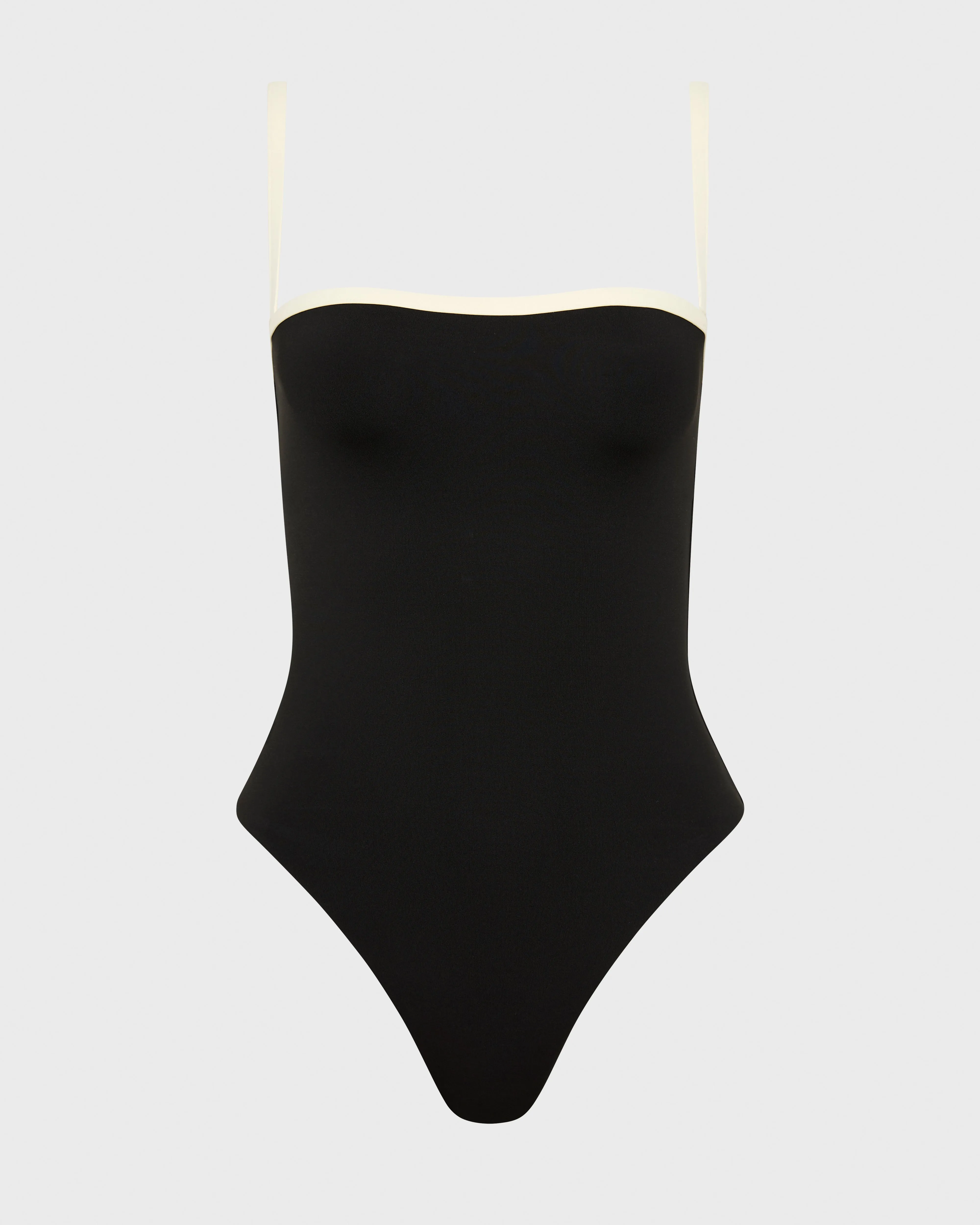 Harlow One Piece - Black & Porcelain (Embodee)