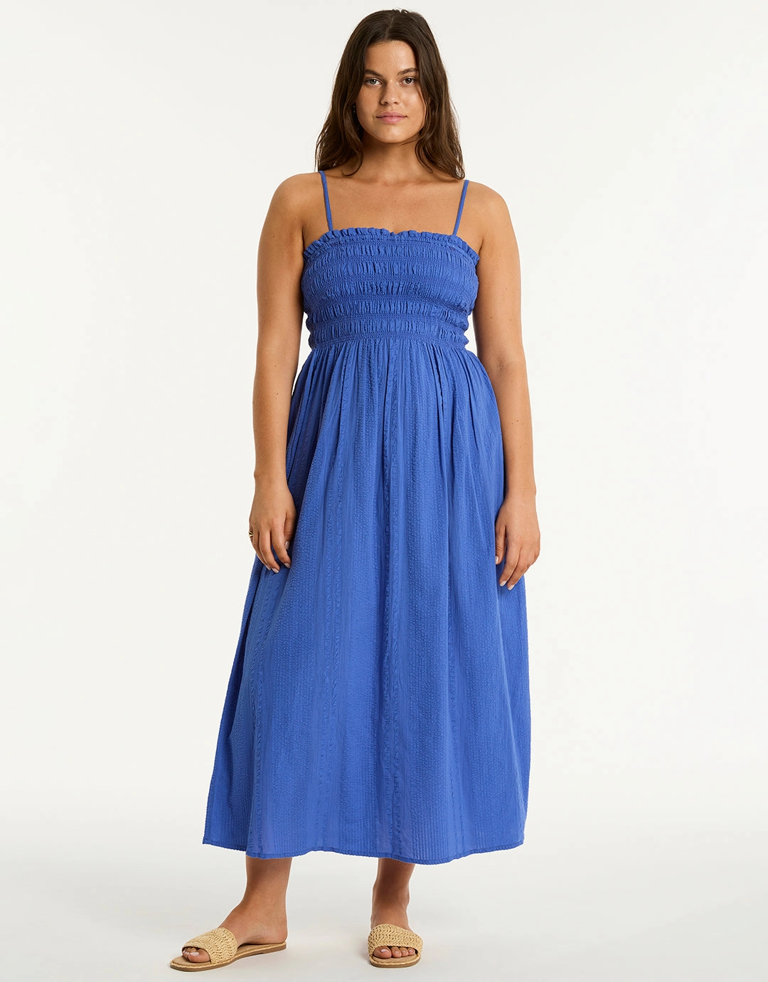 Heatwave Bandeau Dress - Blue
