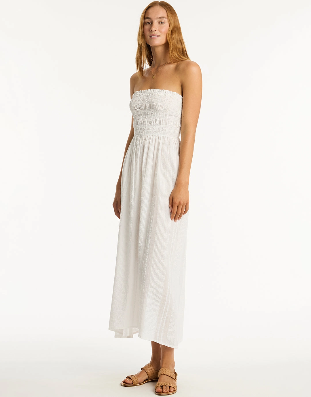 Heatwave Bandeau Dress - White