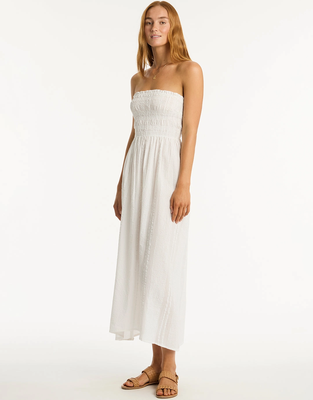 Heatwave Bandeau Dress - White