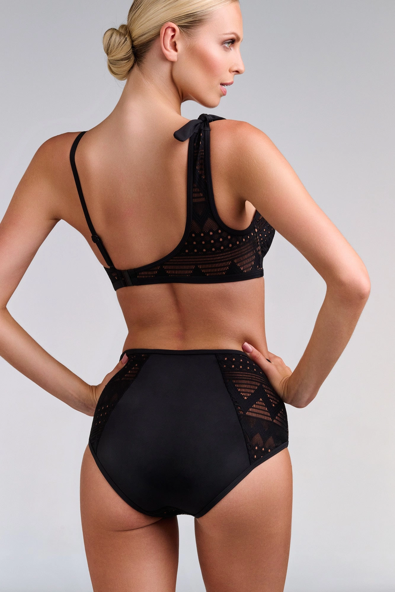 high waist bikini bottom