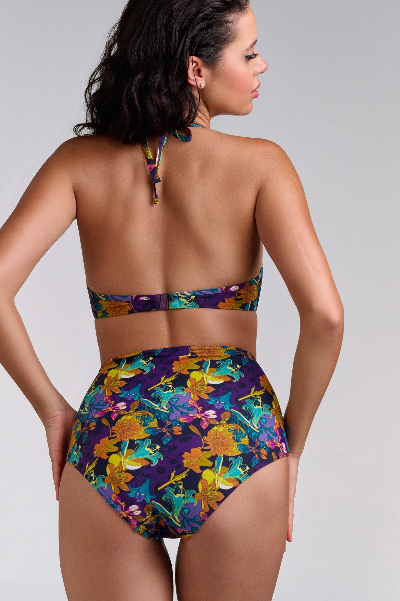 high waist bikini bottom
