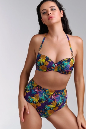 high waist bikini bottom