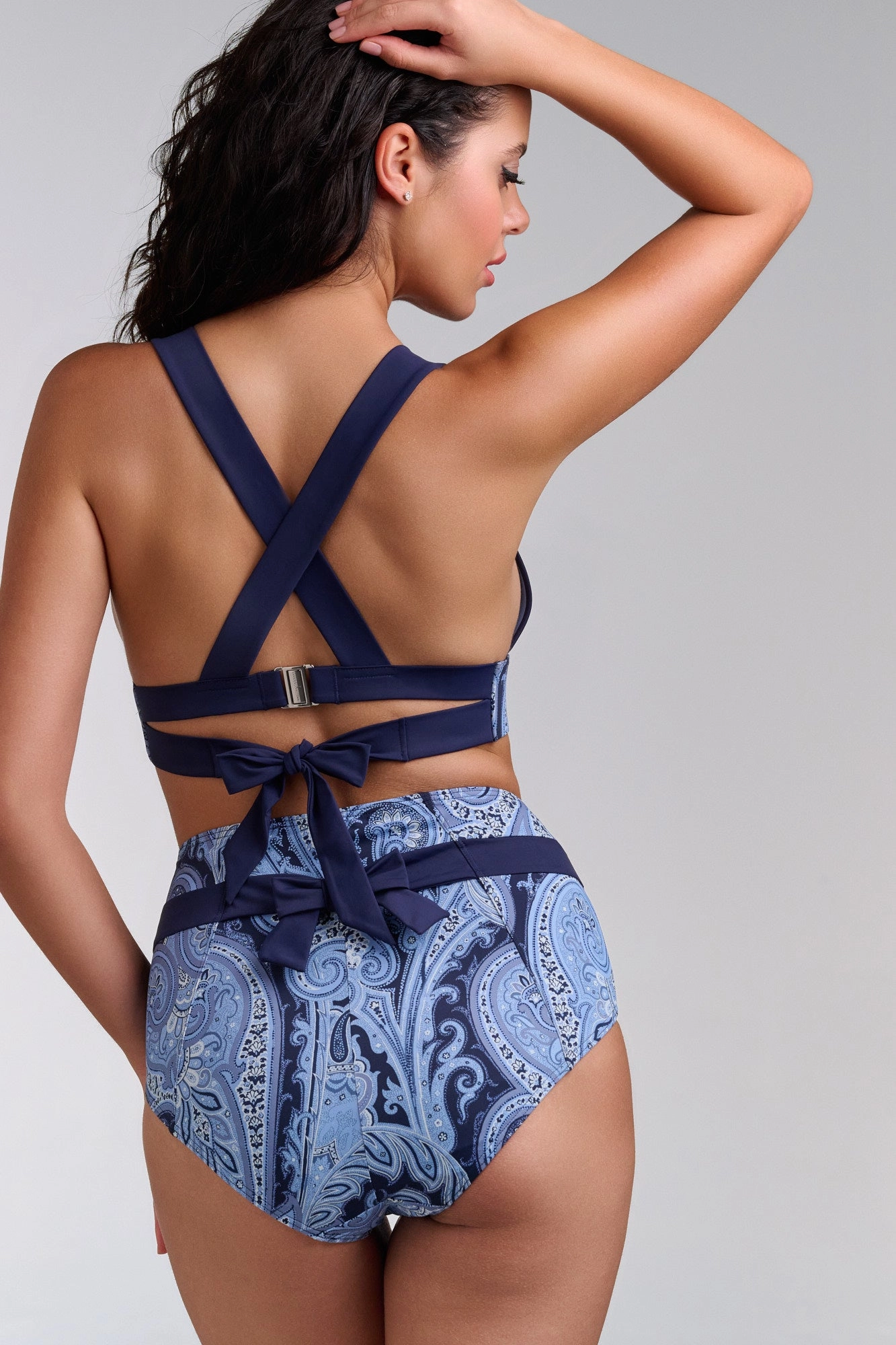 high waist bikini bottom