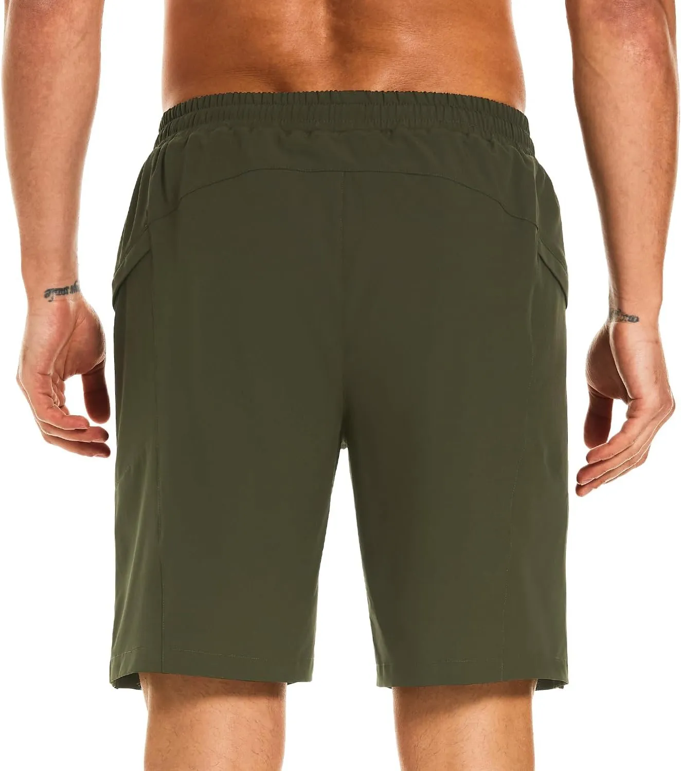 HODOSPORTS Mens Swim Trunks No Mesh Liner Mens Board Shorts 9 Inch Quick-Dry Bathing Suits with Zipper Pockets